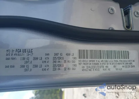 2018 Jeep Compass Limited 4X4 from USA, damaged, VIN 3C4NJDCB7JT210770